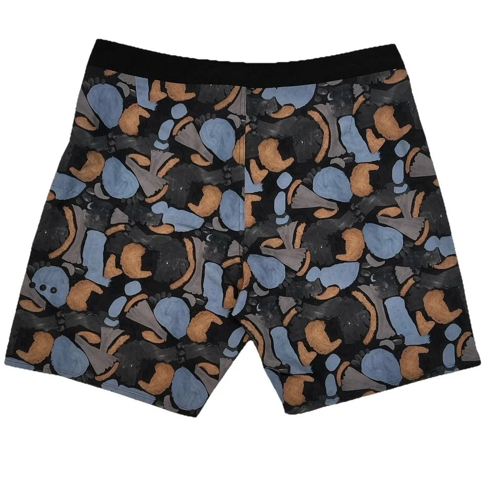 Vuori Mens 34 V383 Infinity Board Shorts Cloud Abstract Beach Swim Print